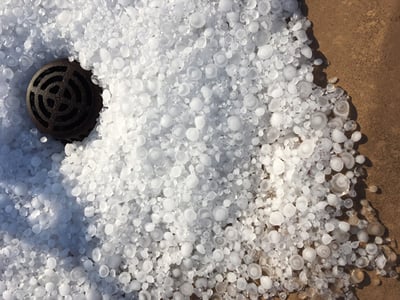 Hail Damage to School Roof