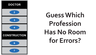 Construction Industry Has No Room for Errors